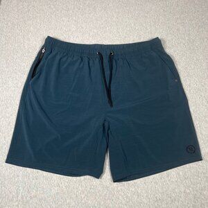 Vuori Elevate Kore Shorts Mens Blue 7" Inseam Lined Athletic Gym Size 2XL V382